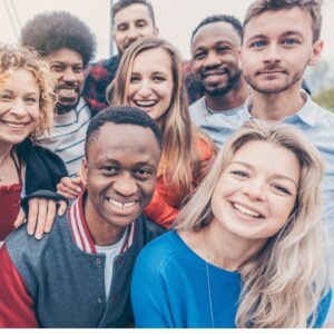 smiling people