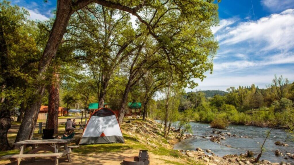 Coloma Resort riverfront camping