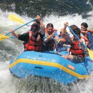 people white water rafting