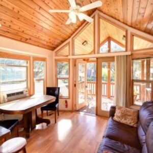 Inside a cabin