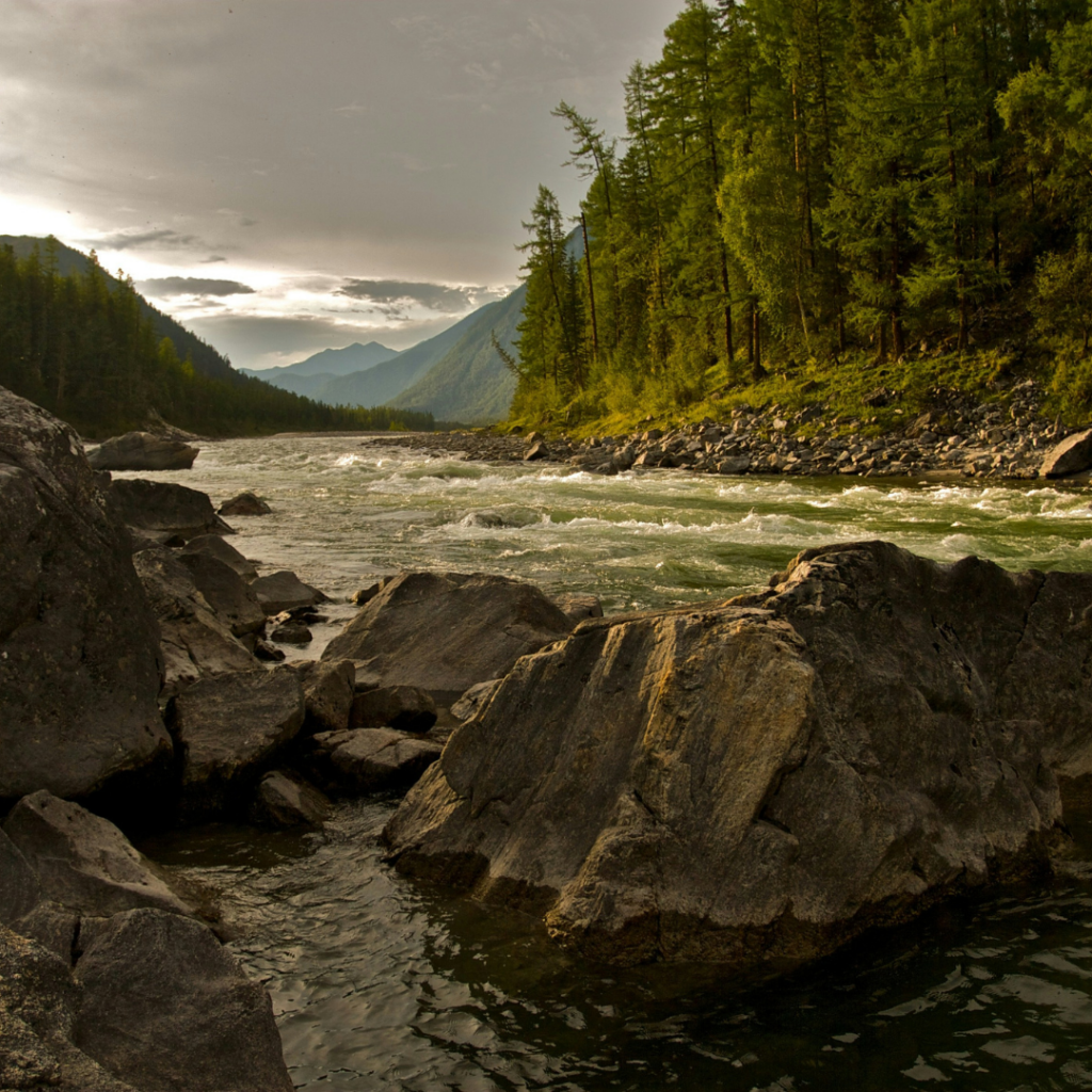Riverside camping