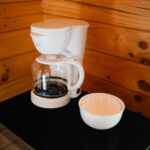 Cabin accomodations at Coloma Resorts- Minors Cabin image 10 Interior view-coffee maker