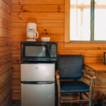 Cabin accomodations at Coloma Resorts- Minors Cabin image 11 Interior view-kitchenette
