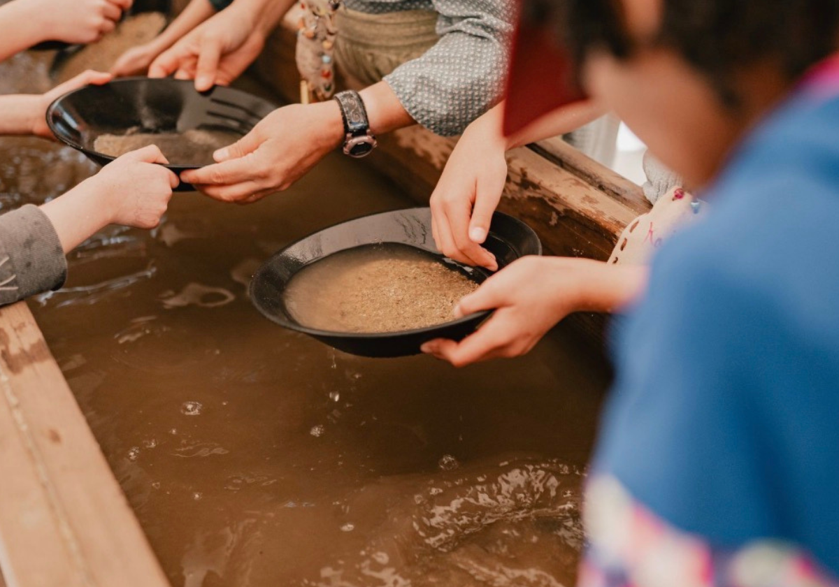 Gold panning at Coloma Resorts